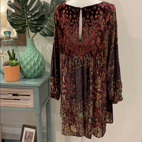 Last one!!!NWT Free People Velvet Minidress M cco$ - Picture 6 of 14
